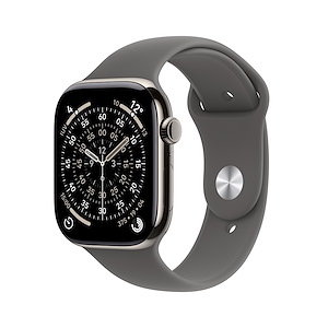 Apple Watch Series 11 46mm S/M GPS + Cellular Titanio Naturale Band Grigio Pietra